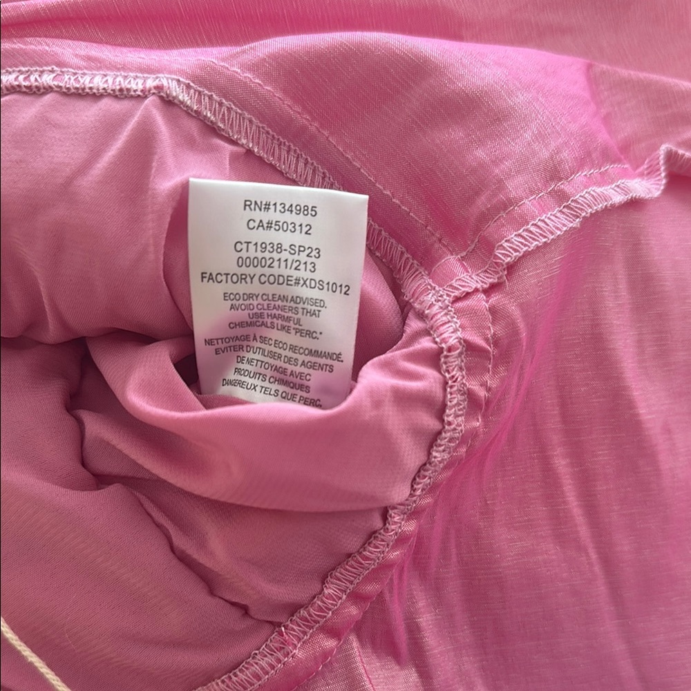 For Love and Lemons Judith Pink Puff Sleeve Crop Top-Size Large - Picture 11 of 11